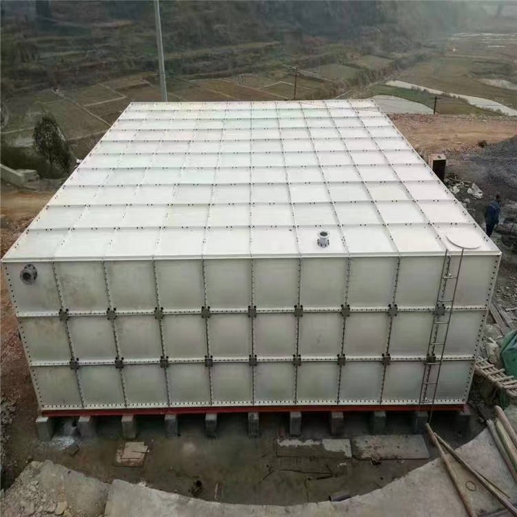Industrial modular panel structure with bolted connections — GRP tank components