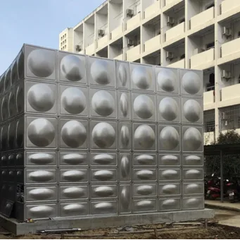 Stainless steel welded tanks in clean modern facility