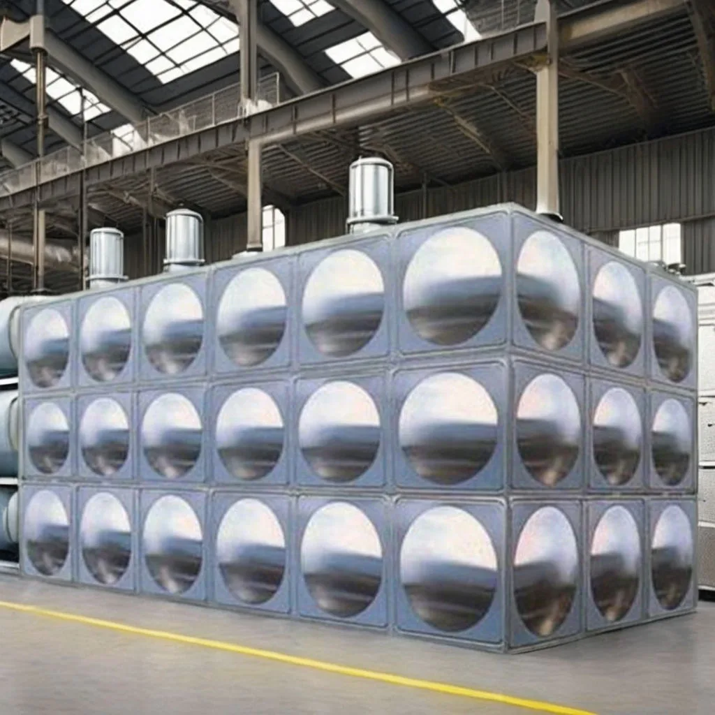 Stainless steel pipe with pressure gauge — hot water storage