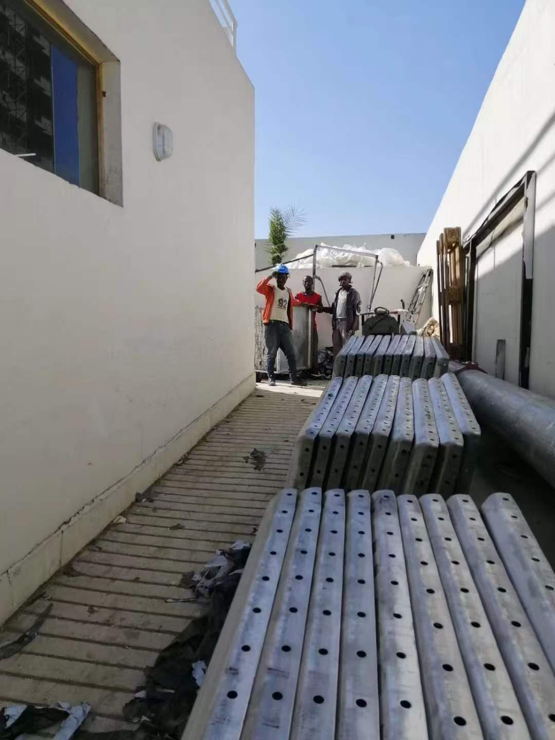 Quality inspection of stainless steel bolted water tank panels
