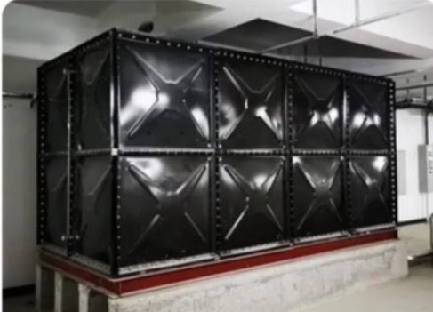Coated steel tank for municipal and industrial water storage