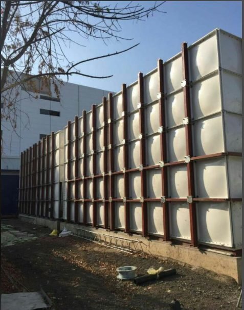 GRP and FRP sectional water tank engineering system
