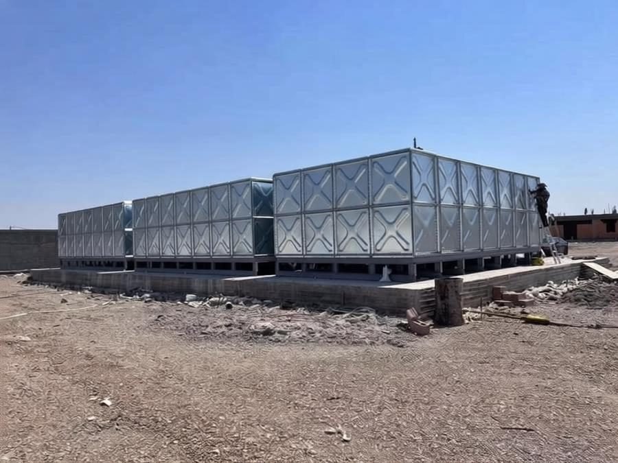 Modular steel water tank engineering system