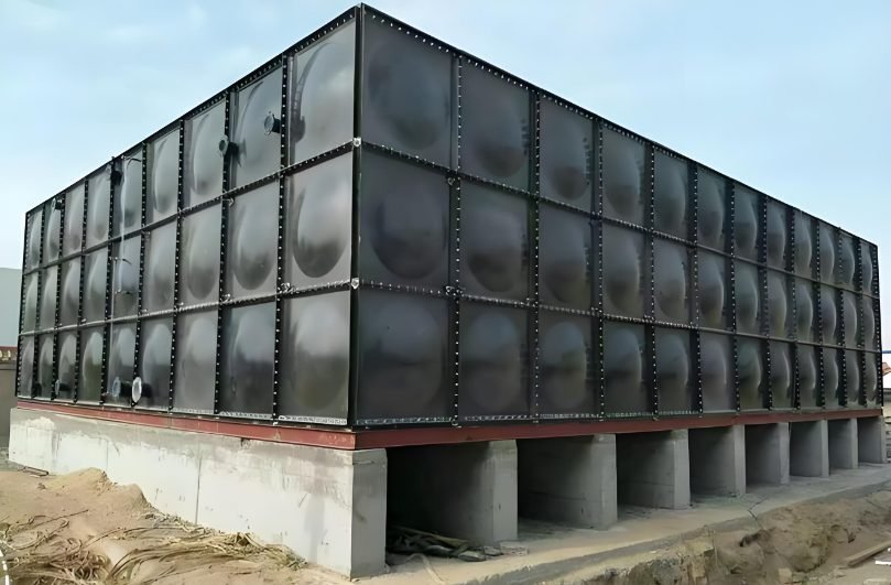 Coated steel tank for agricultural and utility water storage