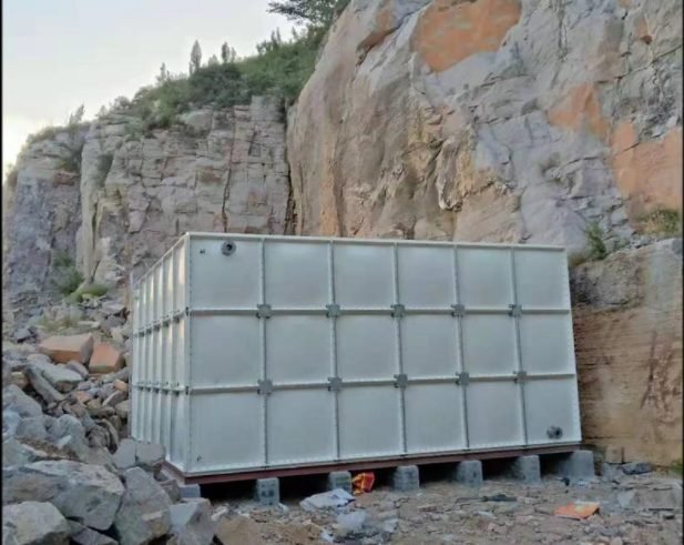 GRP water tank for emergency and reserve storage
